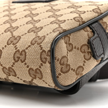 Gucci Monogram Dollar Calfskin Belt Bag Beige Ebony Testa di Moro Marrone Scuro 9 of 10
