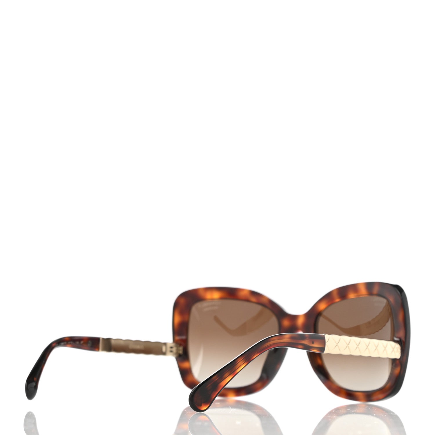Chanel Acetate Polarized Spring Butterfly Sunglasses 5370-A Tortoise 4 of 10