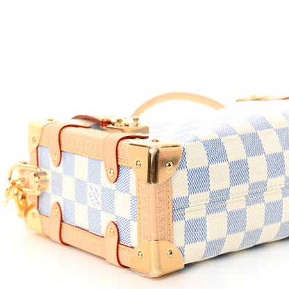 Louis Vuitton Damier Vernis Calfskin Side Trunk MM Celeste Blue 8 of 10