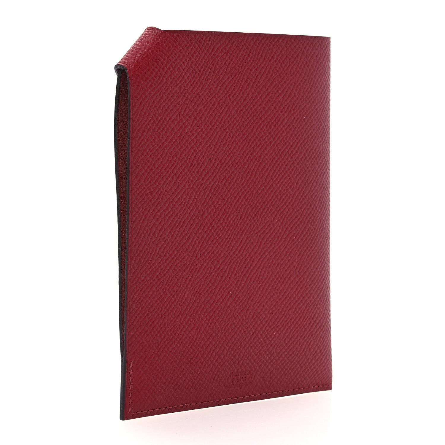 Hermes Epsom Tarmac PM Passport Holder Rouge Grenat 3 of 7