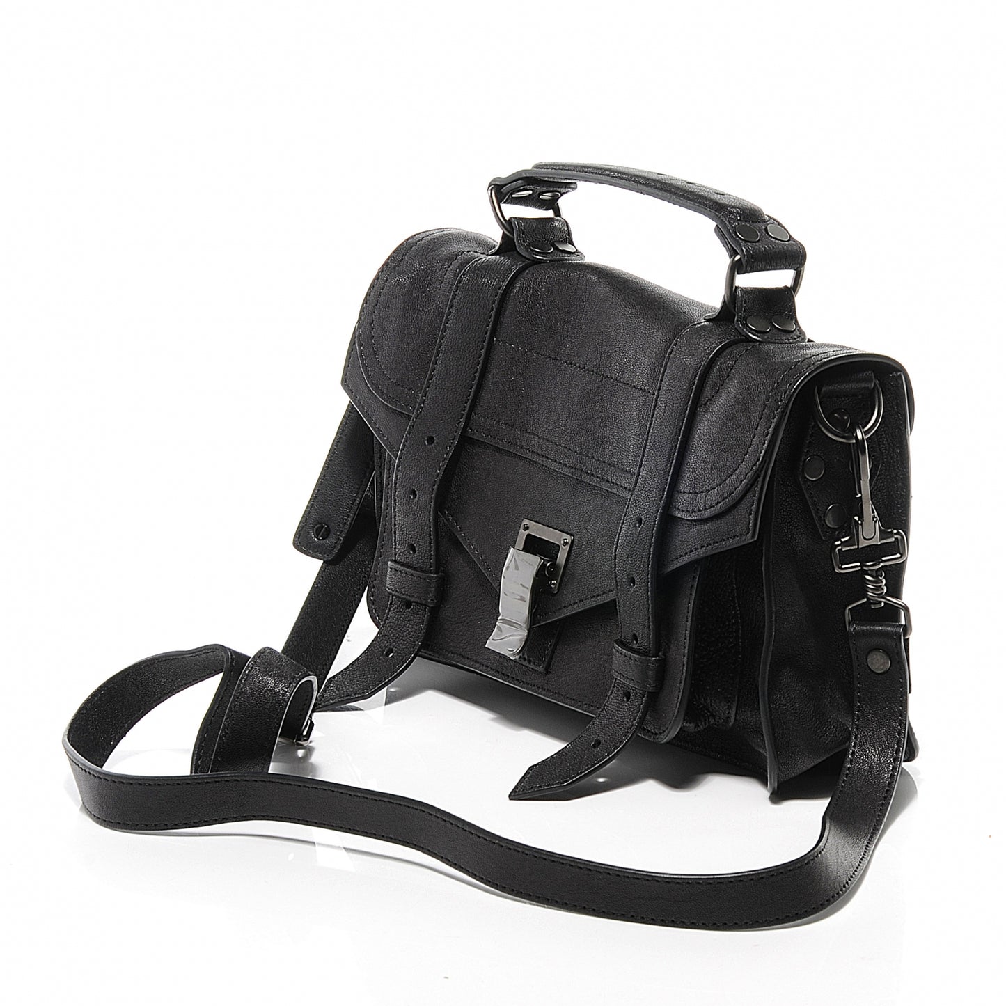 Lambskin PS1 Tiny Satchel Black