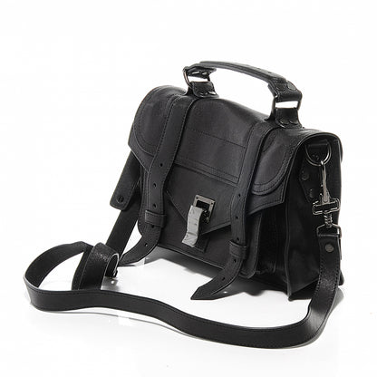 Proenza Schouler Lambskin PS1 Tiny Satchel Black 6 of 8