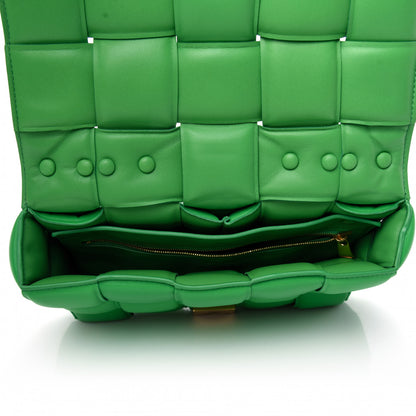 Bottega Veneta Lambskin Maxi Intreccio Padded Chain Cassette Crossbody Bag Grass 5 of 8