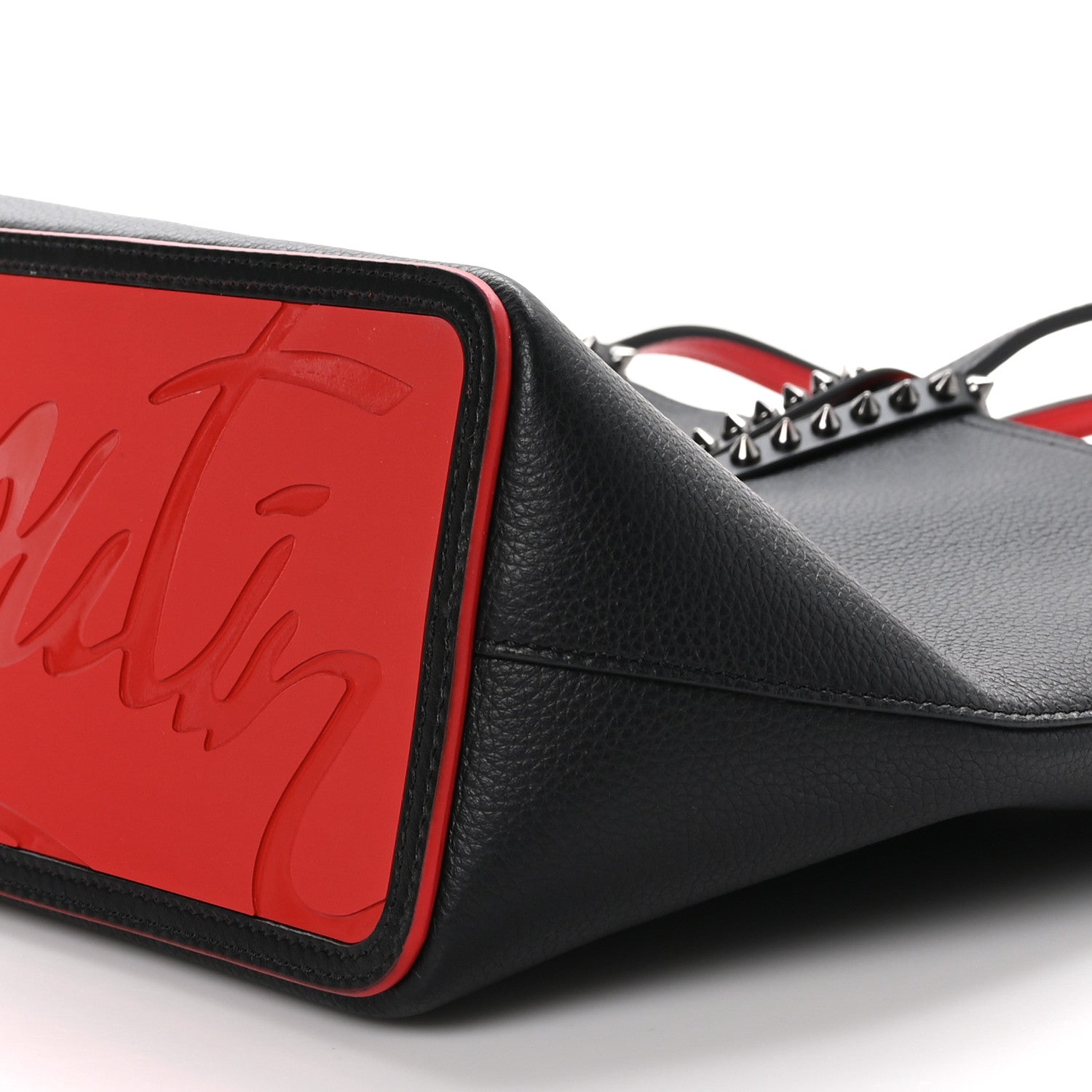 Christian Louboutin Calfskin Empire Spikes Small East West Cabata Tote Black 11 of 11