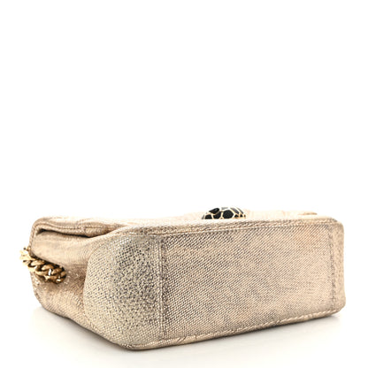 Bulgari Metallic Karung Matelasse Mini Serpenti Cabochon Crossbody Gold 4 of 10