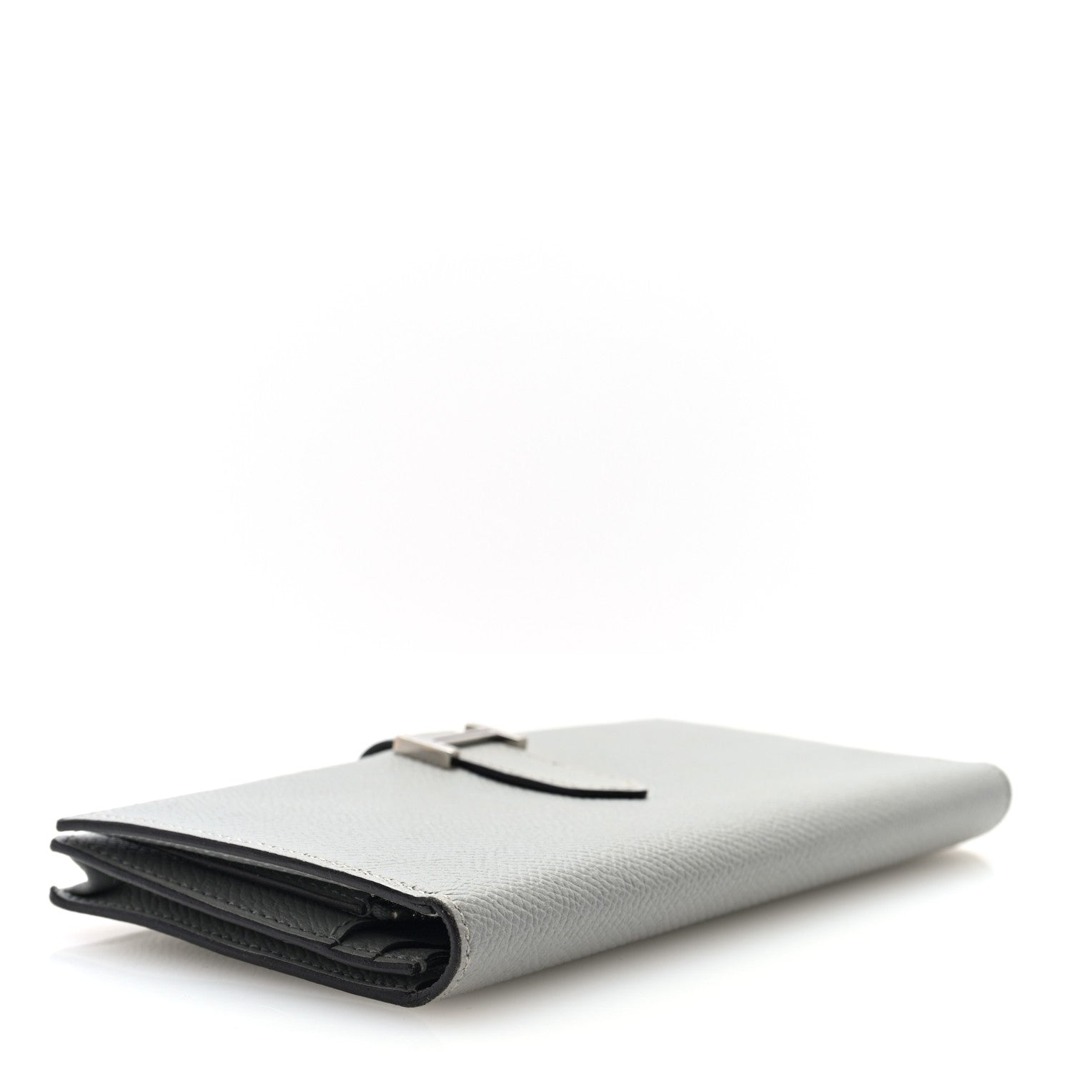 Hermes Epsom Bearn Gusset Wallet Gris Mouette 4 of 7