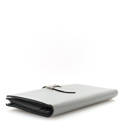 Hermes Epsom Bearn Gusset Wallet Gris Mouette 4 of 7