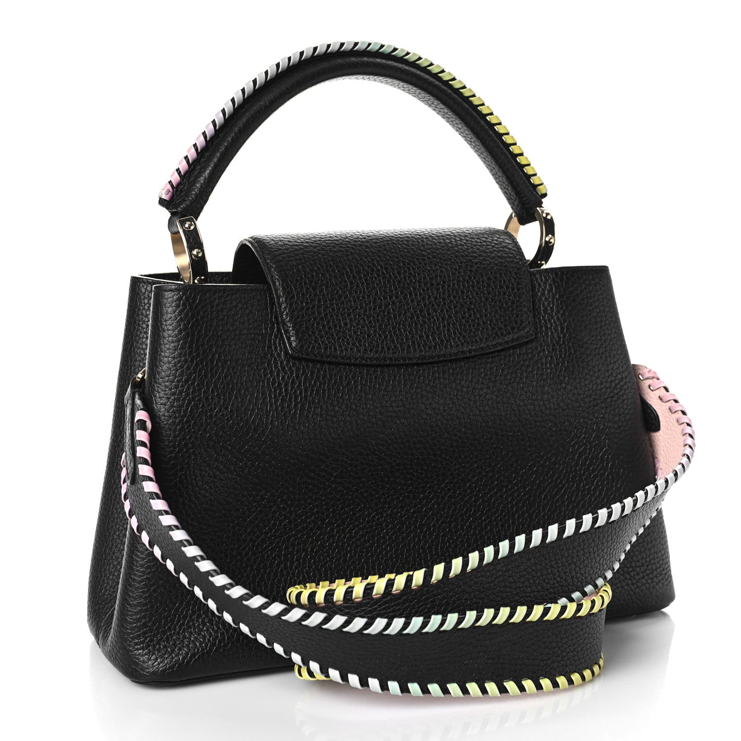 Louis Vuitton Taurillon Capucines BB Rainbow Noir 3 of 9