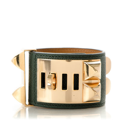 Hermes Epsom Collier de Chien CDC Bracelet S Vert Anglais 3 of 6