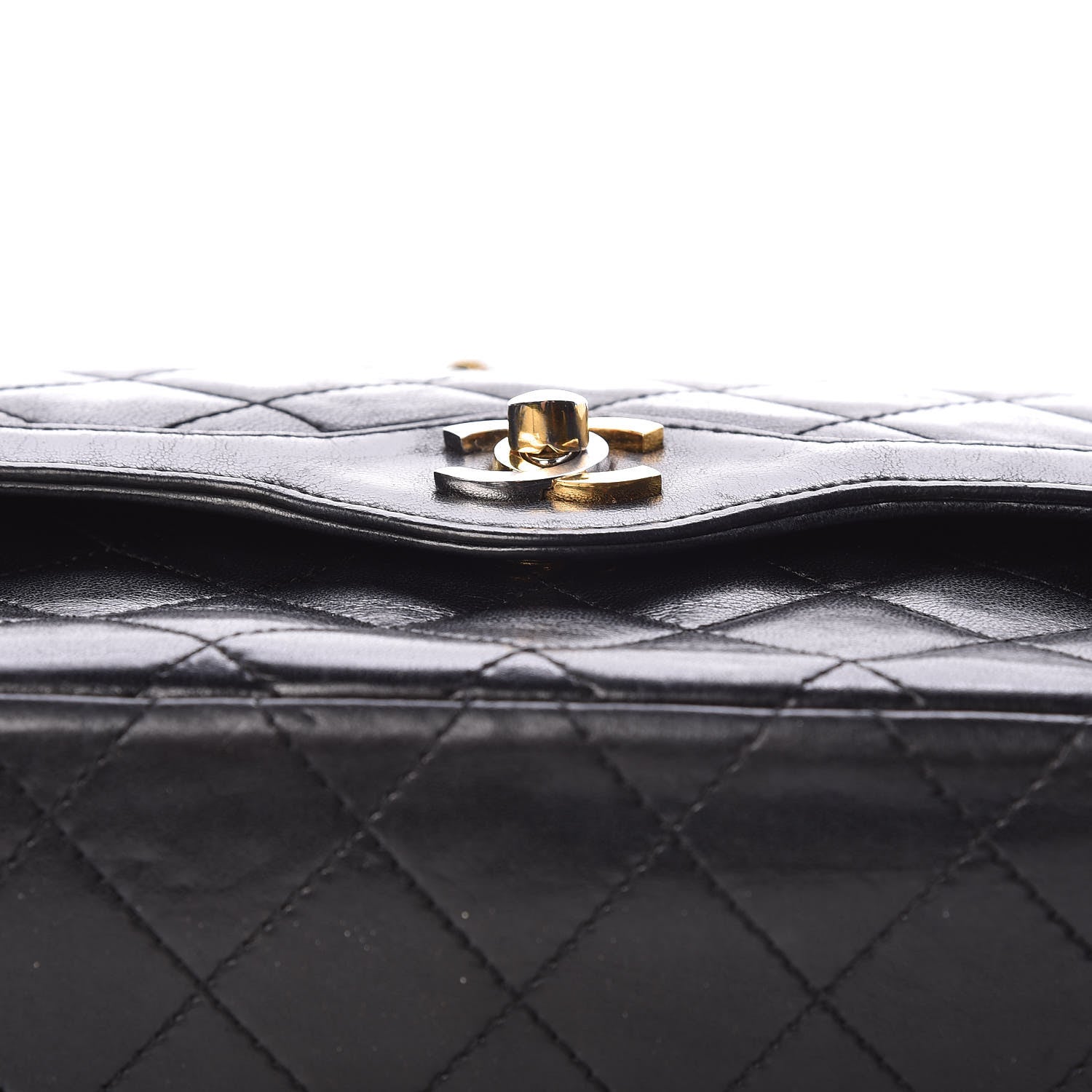 Chanel Lambskin Quilted Medium Double Flap Black 20 of 20