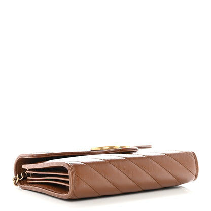 Gucci Azalea Calfskin Matelasse Diagonal GG Marmont Chain Wallet Cuir 4 of 11