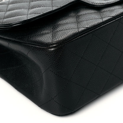 Chanel Caviar Quilted Jumbo Double Flap Black 8 of 10