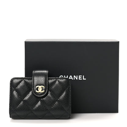 Chanel Caviar Quilted Gusseted Card Holder Black 9 of 9