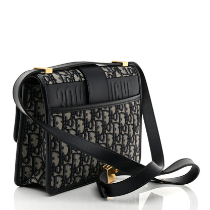 Christian Dior Oblique 30 Montaigne Flap Bag Blue 2 of 10