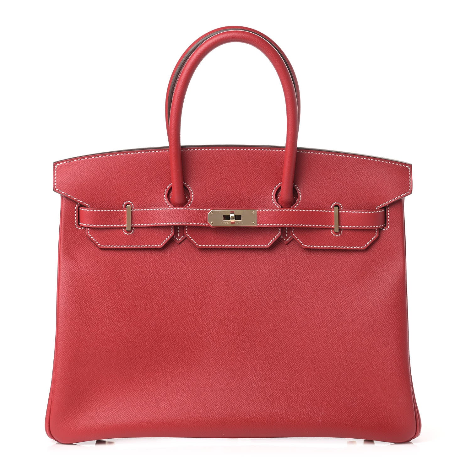Hermes Epsom Candy Birkin 35 Rouge Casaque Bleu Thalassa 1 of 16