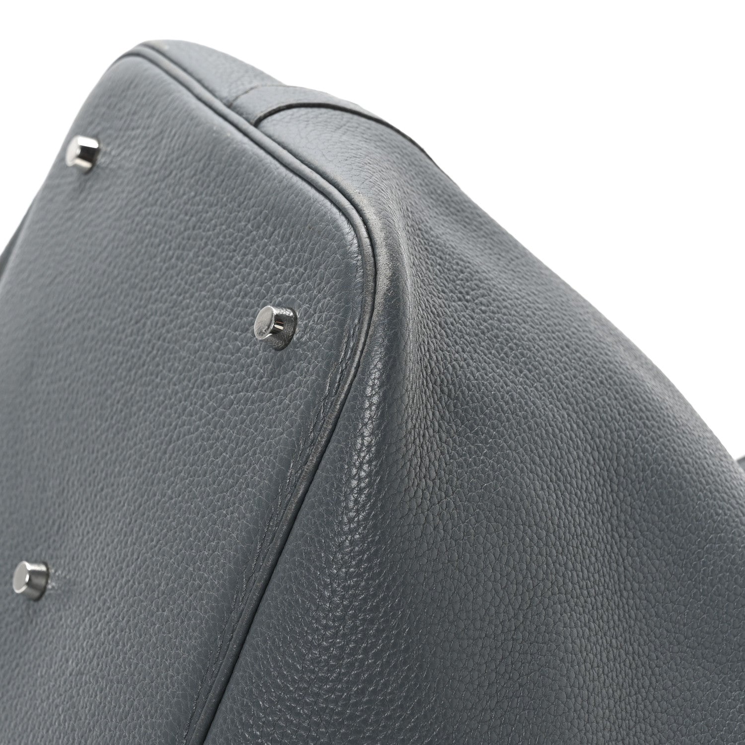 Hermes Taurillon Clemence Picotin Lock TGM  Bleu Orage 10 of 12