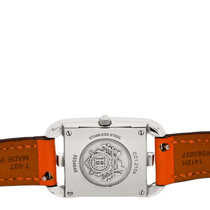 Hermes Stainless Steel Swift 23mm Cape Cod Double Tour Quartz Watch Orange 4 of 5