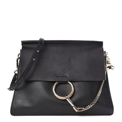 Chloe Calfskin Medium Faye Shoulder Bag Black 1 of 26