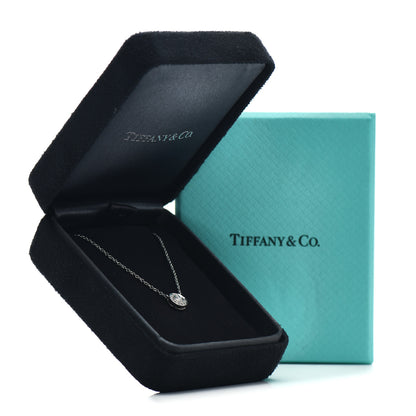 Tiffany Platinum Diamond .14ctw Circlet Pendant Necklace 5 of 5