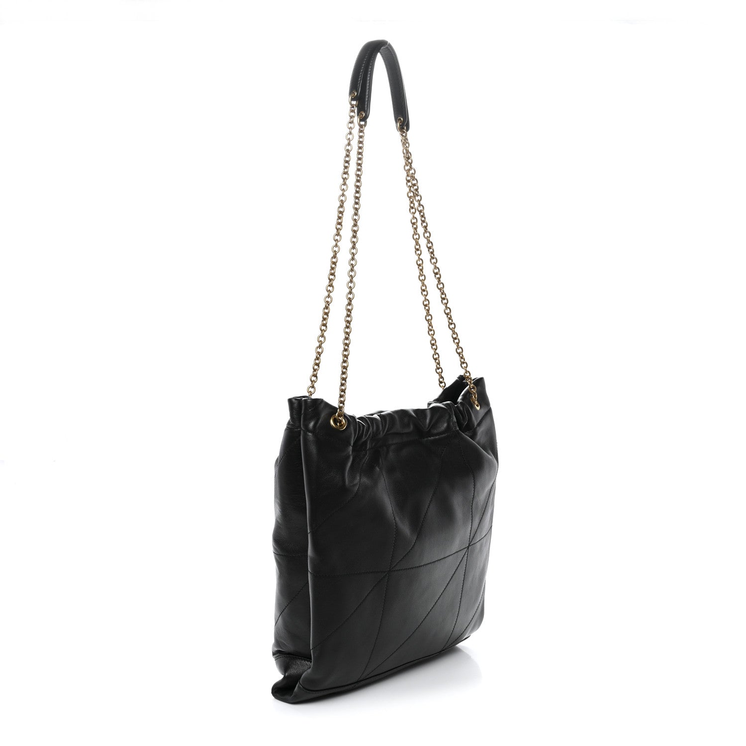 Saint Laurent Lambskin Matelasse Monogram Medium Jamie 4.3 Pochon Black 4 of 11