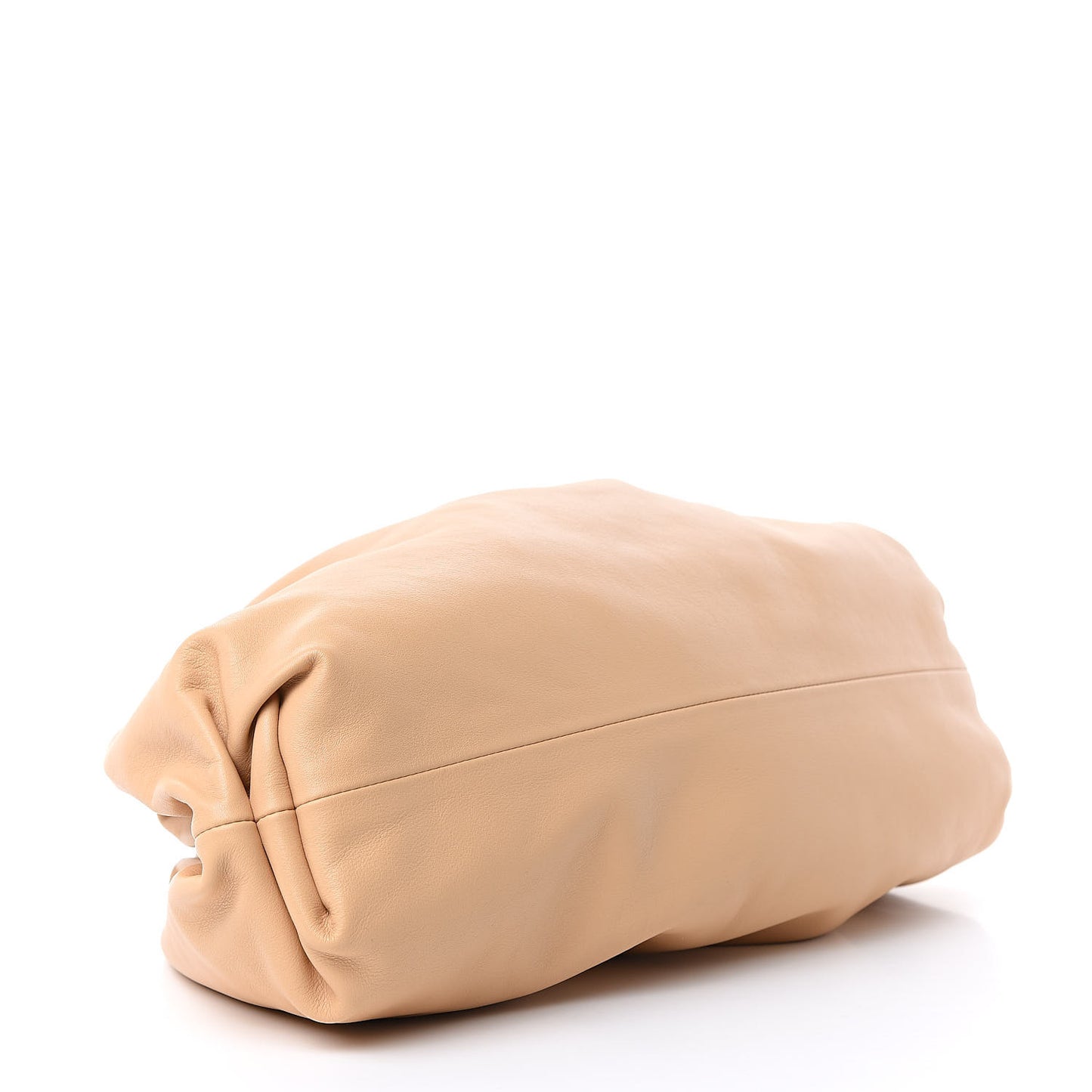 Smooth Butter Calf The Pouch Oversized Clutch Nude