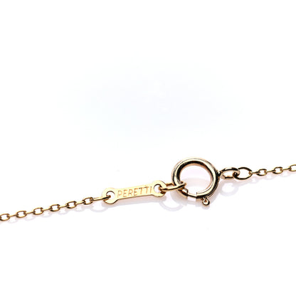 Tiffany 18K Yellow Gold 22mm Elsa Peretti Open Heart Pendant Necklace 6 of 7