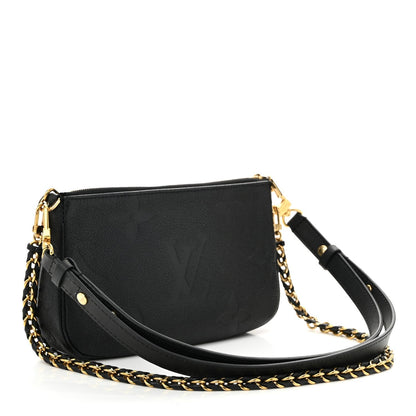 Louis Vuitton Empreinte Monogram Giant Multi Pochette Accessories Black 3 of 10