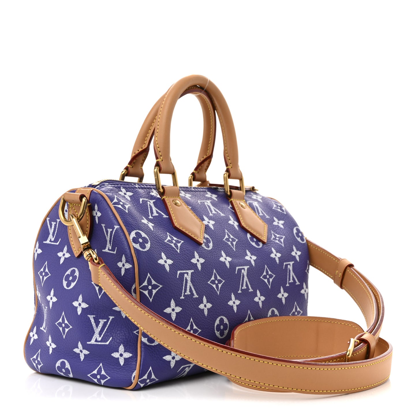 Calfskin Monogram Speedy P9 Bandouliere 25 Amethyst
