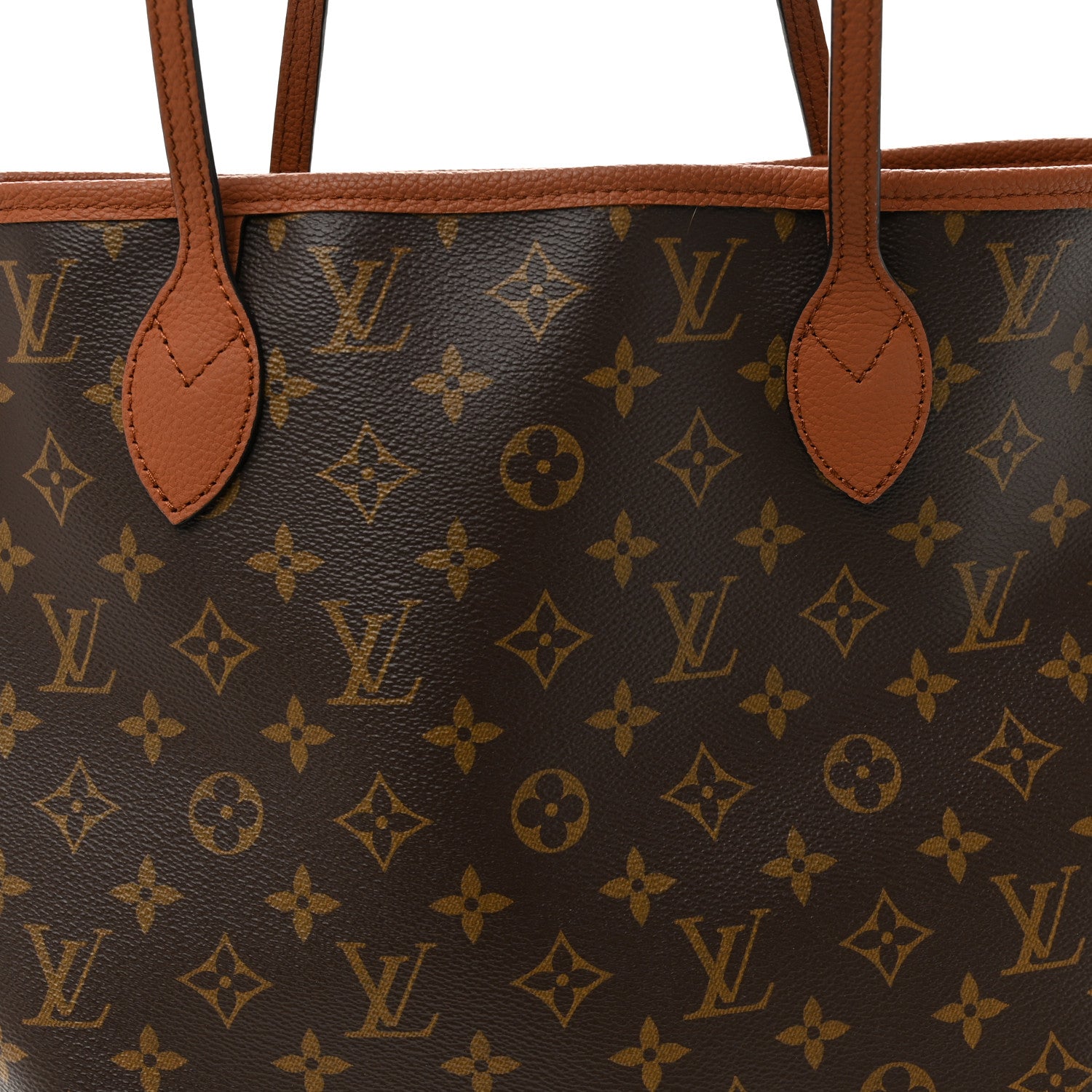 Louis Vuitton Monogram Calfskin Neo Neverfull Inside Out MM Tan 12 of 17