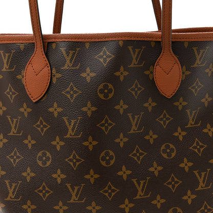 Louis Vuitton Monogram Calfskin Neo Neverfull Inside Out MM Tan 12 of 17