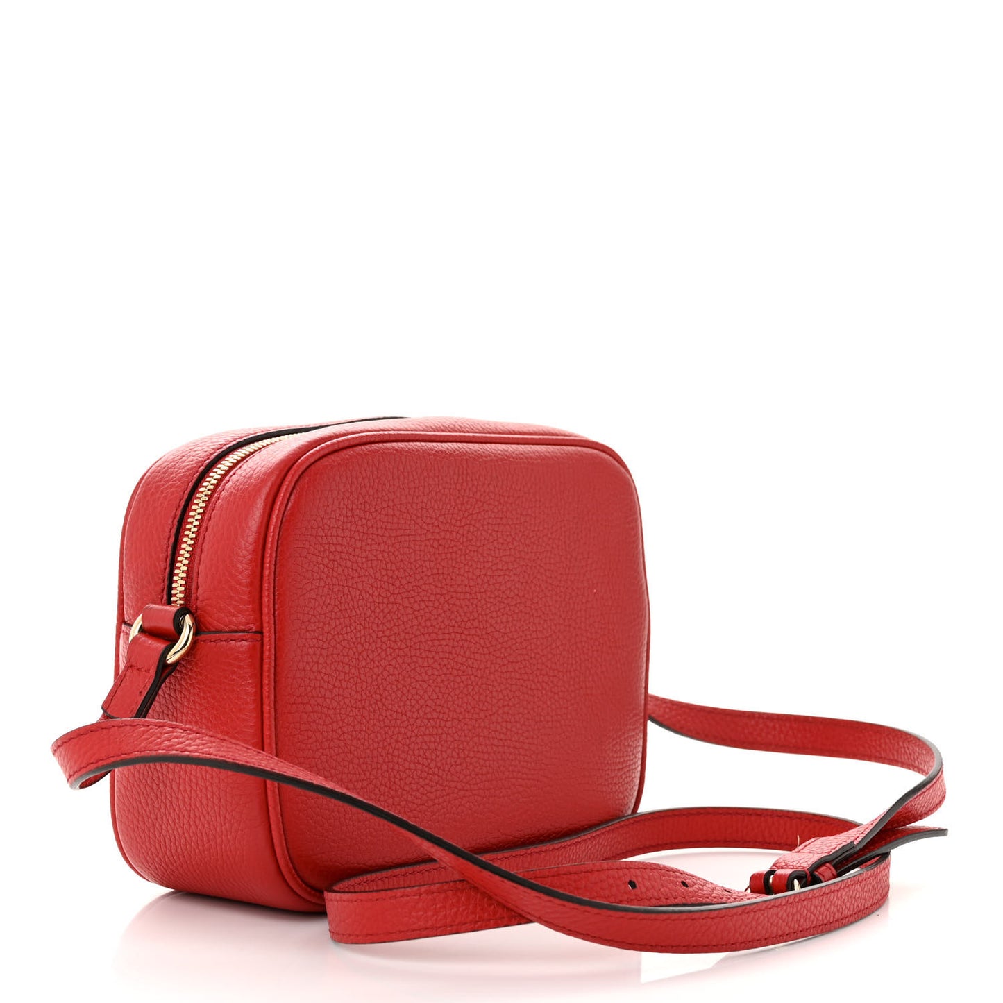 Pebbled Calfskin Small Soho Disco Bag Tabasco Red