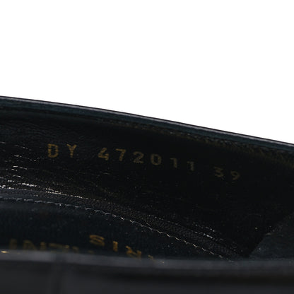 Saint Laurent Calfskin Opyum 100 Pumps 39 Black 9 of 10