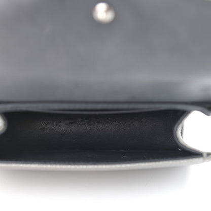 Christian Dior Metallic Grained Calfskin Baby Diorama Flap Bag Grey 4 of 10