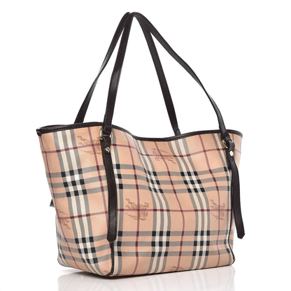 Burberry Haymarket Check Small Canterbury Tote Chocolate 3 of 17