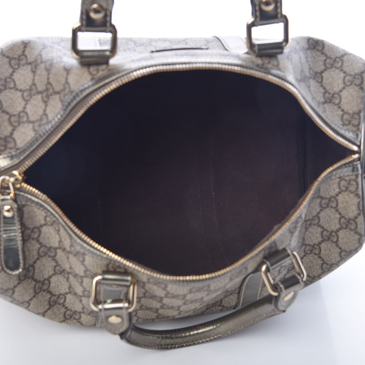 GG Plus Monogram Medium Joy Boston Silver