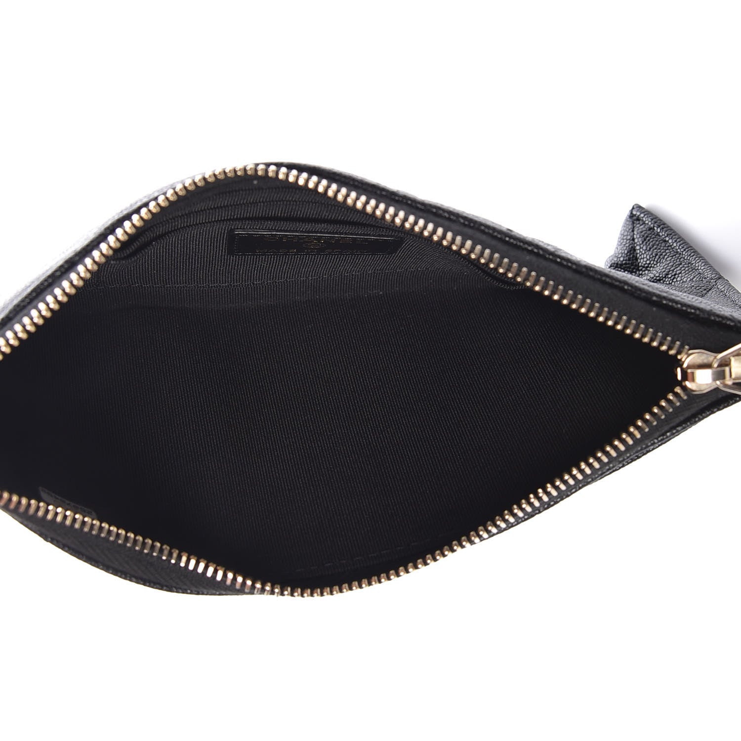 Chanel Caviar Quilted Classic Zip Boy Pouch Black 5 of 10