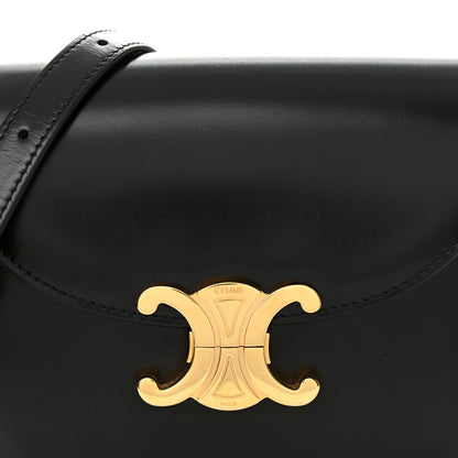 Celine Shiny Calfskin Besace Clea Triomphe Black 8 of 12