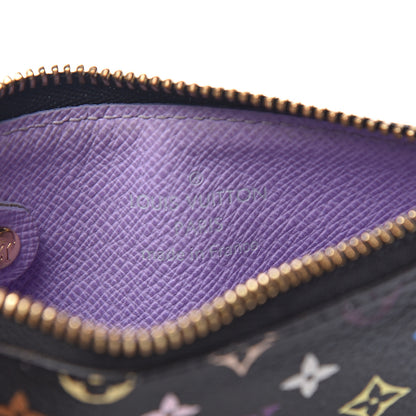 Louis Vuitton Monogram Multicolor Key Pouch Black Violet 5 of 7