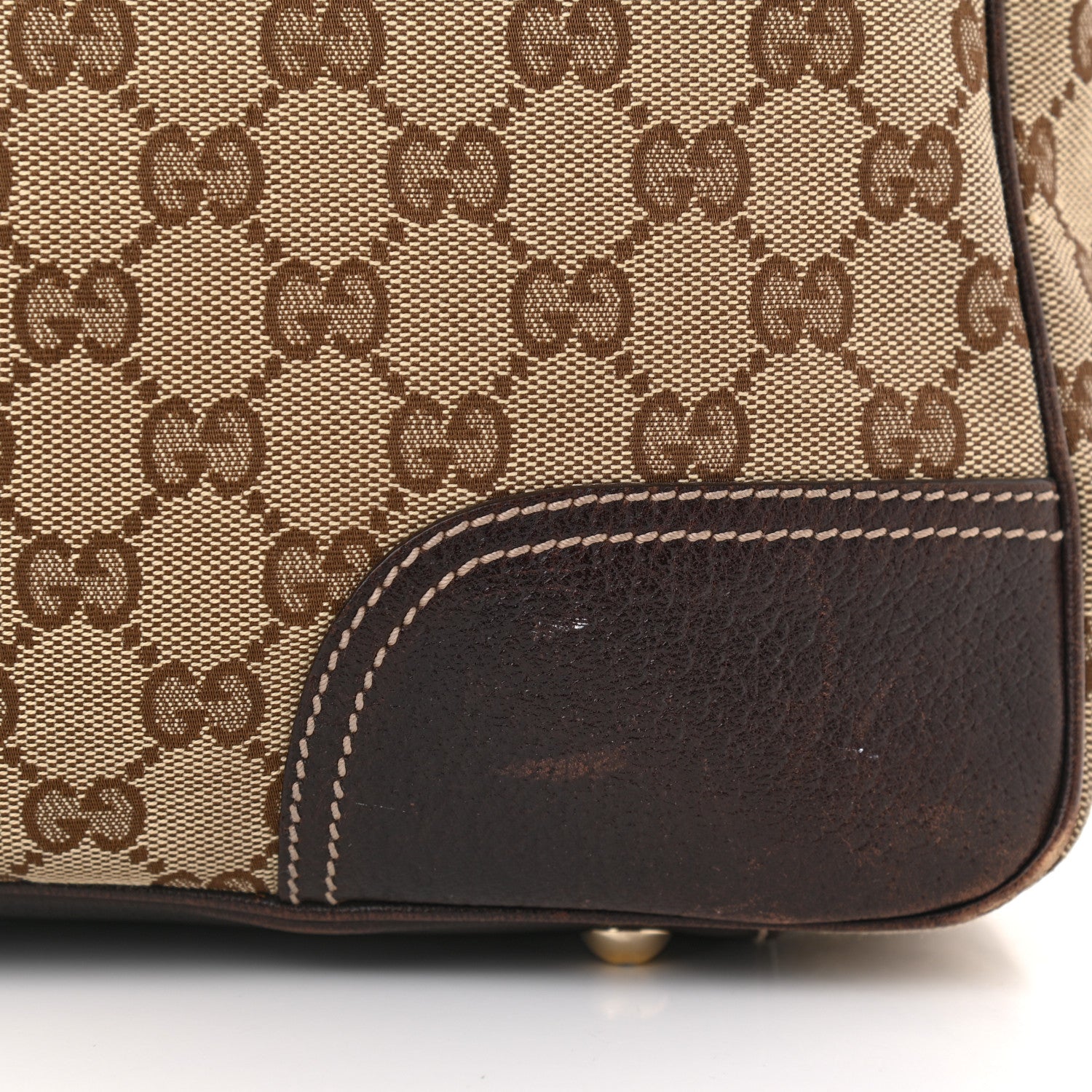 Gucci Monogram Medium Princy Tote Dark Brown 12 of 15