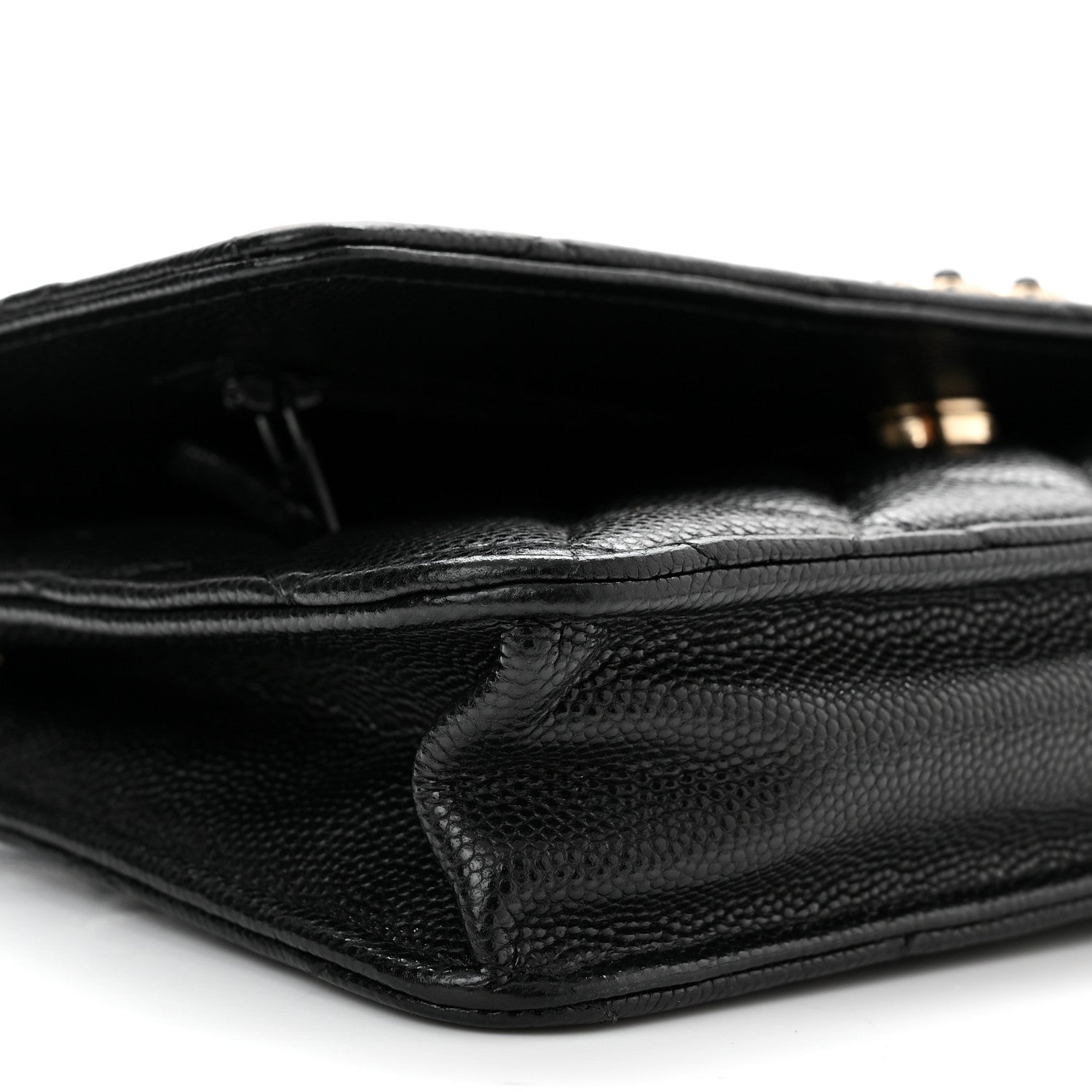 Chanel Caviar Quilted Coco Candy Wallet On Chain WOC Black 10 of 12