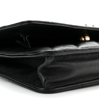 Chanel Caviar Quilted Coco Candy Wallet On Chain WOC Black 10 of 12