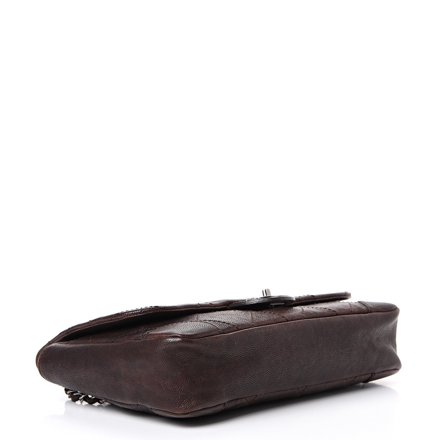Chanel Caviar Outdoor Ligne Flap Dark Brown 3 of 15