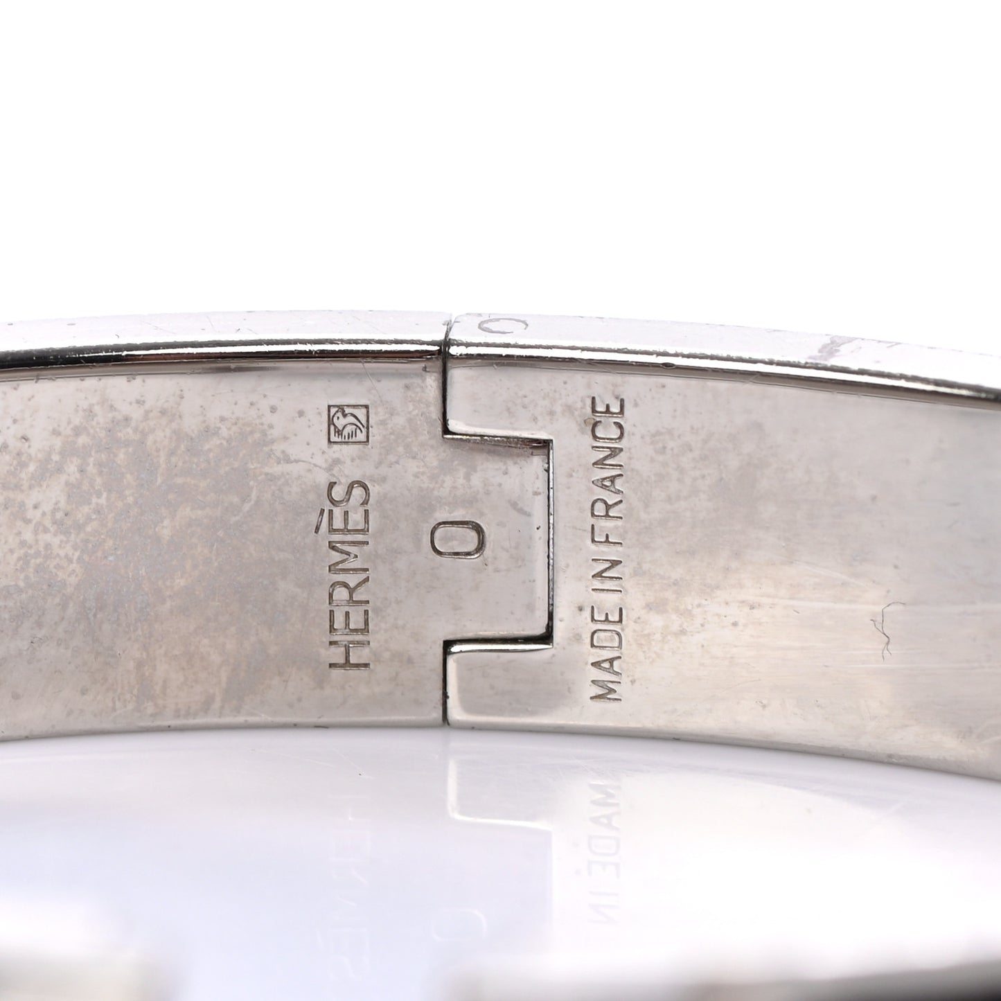 Enamel Narrow Clic Clac H Bracelet PM Black