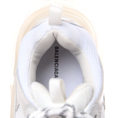 Balenciaga Fabric Mesh Clear Sole Womens Triple S Sneakers 39 White 7 of 8