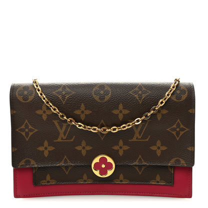 Louis Vuitton Monogram Flore Chain Wallet Fuchsia 1 of 9