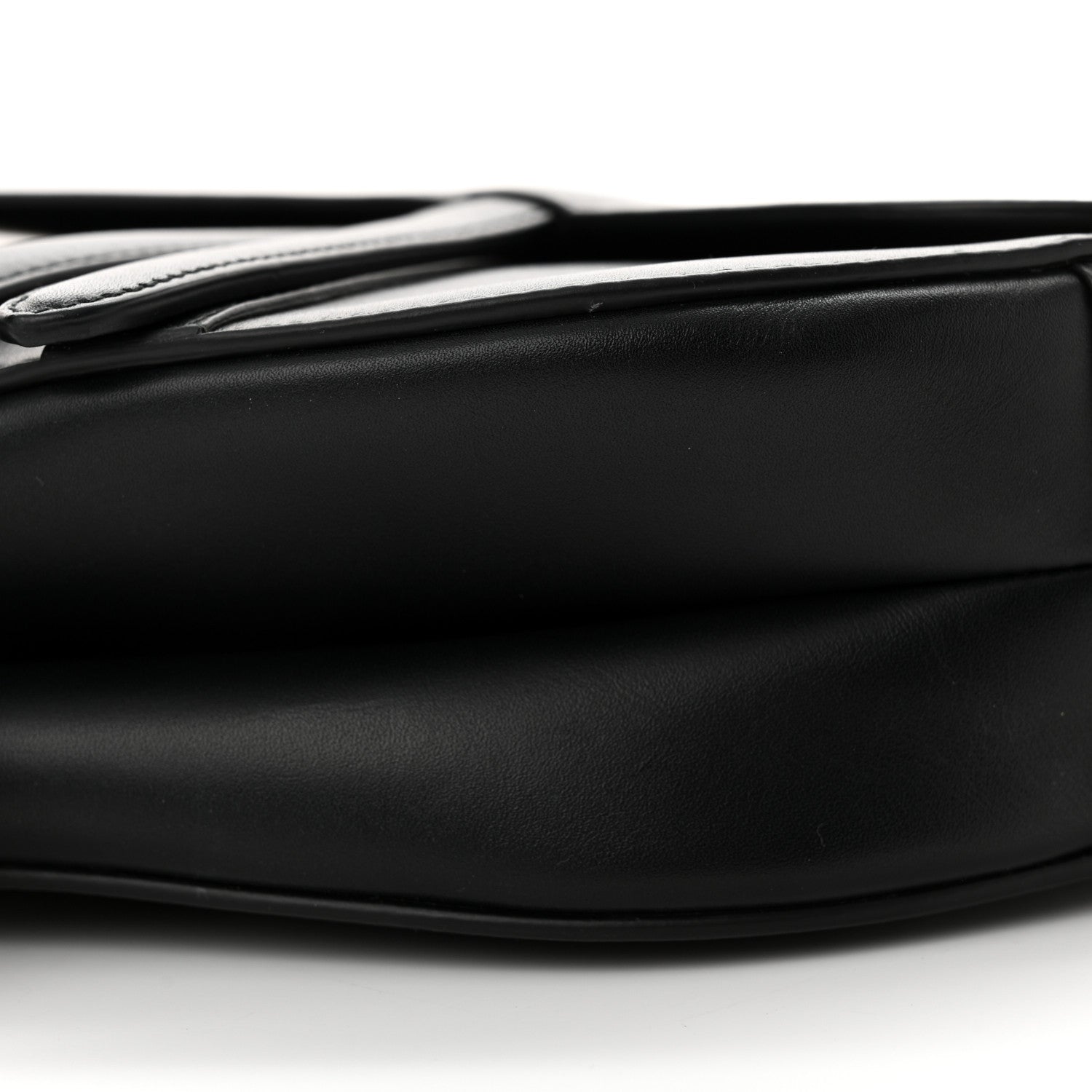 Christian Dior Calfskin Saddle Bag Black 10 of 14