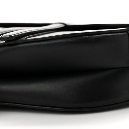 Christian Dior Calfskin Saddle Bag Black 10 of 14