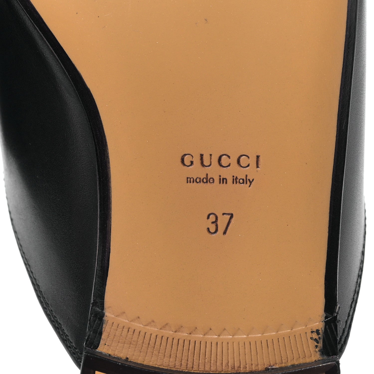 Gucci Calfskin Flower Embroidered Princetown Slippers 37 Black 6 of 8