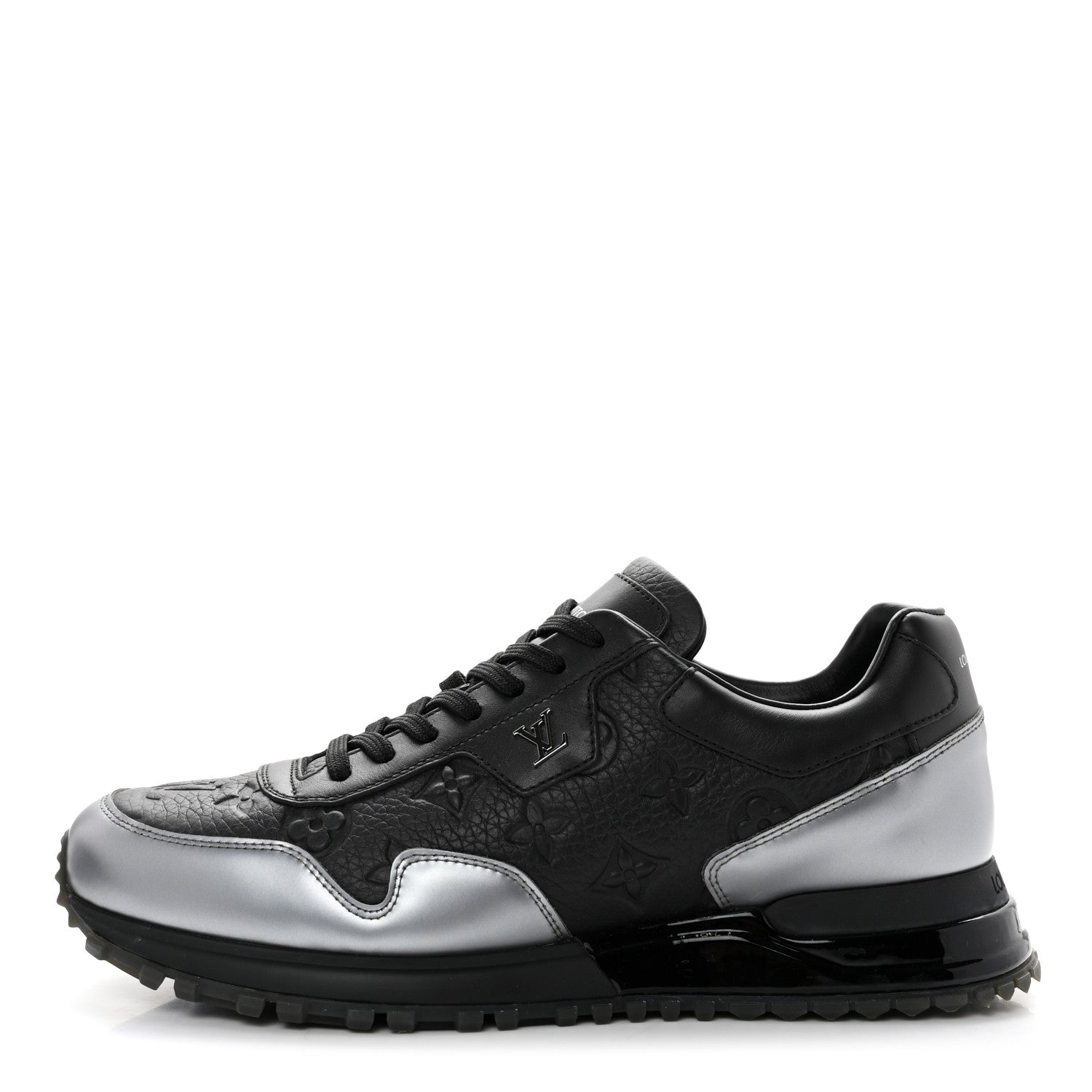 Louis Vuitton Metallic Empreinte Mens Run Away Sneakers 6.5 Charcoal 1 of 9
