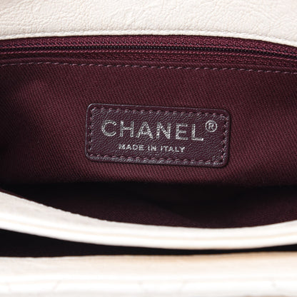 Chanel Goatskin Quilted Double Bag Flap White 6 of 9